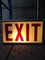 Vintage Exit Sign Light by Rudolf Zimmermann Bamberg 2