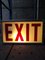 Vintage Exit Sign Light by Rudolf Zimmermann Bamberg, Image 2