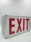 Vintage Exit Sign Light by Rudolf Zimmermann Bamberg 3