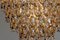 Vergoldeter kugelförmiger Kronleuchter mit klaren facettierten Kristallen von Palwa, 1970er 7