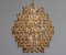 Gilded Spherical Chandelier with Clear Faceted Crystals from Palwa, 1970s, Image 3