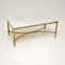 Vintage Italian Solid Brass & Marble Coffee Table 9