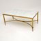 Vintage Italian Solid Brass & Marble Coffee Table 8