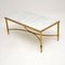 Vintage Italian Solid Brass & Marble Coffee Table 3