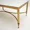 Vintage Italian Solid Brass & Marble Coffee Table 5
