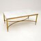 Vintage Italian Solid Brass & Marble Coffee Table 1