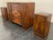 Art Deco Dresser & Bedside Tables Set, Set of 3 2