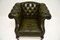 Antique Georgian Style Leather Armchair, Image 4
