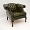 Antique Georgian Style Leather Armchair, Image 1