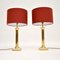 Vintage Solid Brass Table Lamps , Set of 2 1