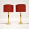 Vintage Solid Brass Table Lamps , Set of 2 2