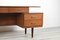 Nussholz Schreibtisch mit Schwebender Tischplatte von Austinsuite, 1950er 6