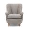 Fauteuil en Tissu Gris, 1950s 2