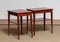 Slim Scandinavian Mahogany Night Tables from Sweden, 1960s, Set of 2 6