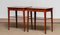 Slim Scandinavian Mahogany Night Tables from Sweden, 1960s, Set of 2 12