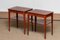 Slim Scandinavian Mahogany Night Tables from Sweden, 1960s, Set of 2 11