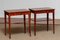 Slim Scandinavian Mahogany Night Tables from Sweden, 1960s, Set of 2 3