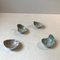 Miniature Ceramic Kidney-Shaped Bowls from Nymolle, Denmark, 1960s, Set of 4 3
