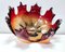Mid-Century Red and Orange Murano Glass Bowl or Centerpiece, Italy 8