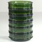 Green Glass Bowls from Nissen, Denmark, 1970s, Set of 6 5