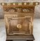 Mid-Century Carved Wooden Sideboard with 2 Drawers in Waist and Lower Door with Gilt Bronze Details 7