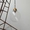 Mid-Century Glass and Brass Pendant Lamp 2
