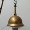 Mid-Century Glass and Brass Pendant Lamp 5