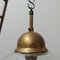 Mid-Century Glass and Brass Pendant Lamp, Image 5