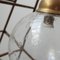 Mid-Century Glass and Brass Pendant Lamp 3