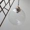 Mid-Century Glass and Brass Pendant Lamp 6