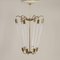 Lámpara colgante Bauhaus Tl KH 620 de latón de Technische Unie, años 50, Imagen 2