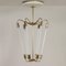 Lampe à Suspension Bauhaus Tl KH 620 en Laiton de Technische Unie, 1950s 7