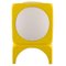 Scandinavian Table Lamp in White and Yellow Plastic, 1970s, Image 1