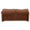 Maralunga Brown Two-Seater Couch from Cassina 10
