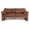 Maralunga Brown Two-Seater Couch from Cassina 1