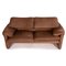 Maralunga Brown Two-Seater Couch from Cassina 8