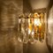 Palazzo Wall Light Fixture in Gilt Brass and Glass 12