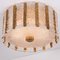 Drum Gold-Plated and Ice Glass Wall Sconce by J. T. Kalmar, Austria 6