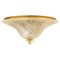 Flush Mount with Clear and Gold Brown Murano Glass from Barovier & Toso, Italy, Image 1