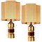 Bitossi Lamps from Bergboms with Custom Made Shades by Rene Houben, Set of 2, Image 1