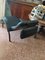 Black Leatherette Black Reclining Chair from GIOVANARDI, Italy, 1980s 7