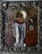 Antica icona della Madre di Dio Joy of All Who Sorrow in una cornice barocca in argento, Immagine 2