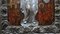 Antike Ikone der Muttergottes Joy of All Who Kummer in einer barocken Silberfassung 7