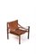 Rosewood & Leather Sirocco Armchair by Arne Norell, 1960s 1