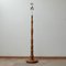 Mid-Century Belgian Turned Oak Floor Lamp 1