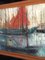 Painting, Marina Boating Scene, 1960s, Belgium 2