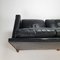 Mid-Century Scandinavian Black Leather 3-Seater Sofa, 1950s 7