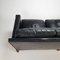 Mid-Century Scandinavian Black Leather 3-Seater Sofa, 1950s, Image 7