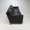 Mid-Century Scandinavian Black Leather 3-Seater Sofa, 1950s, Image 12