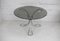 Space Age Table in Polished Steel with Round Smoked Glass Top, France, 1970s 13